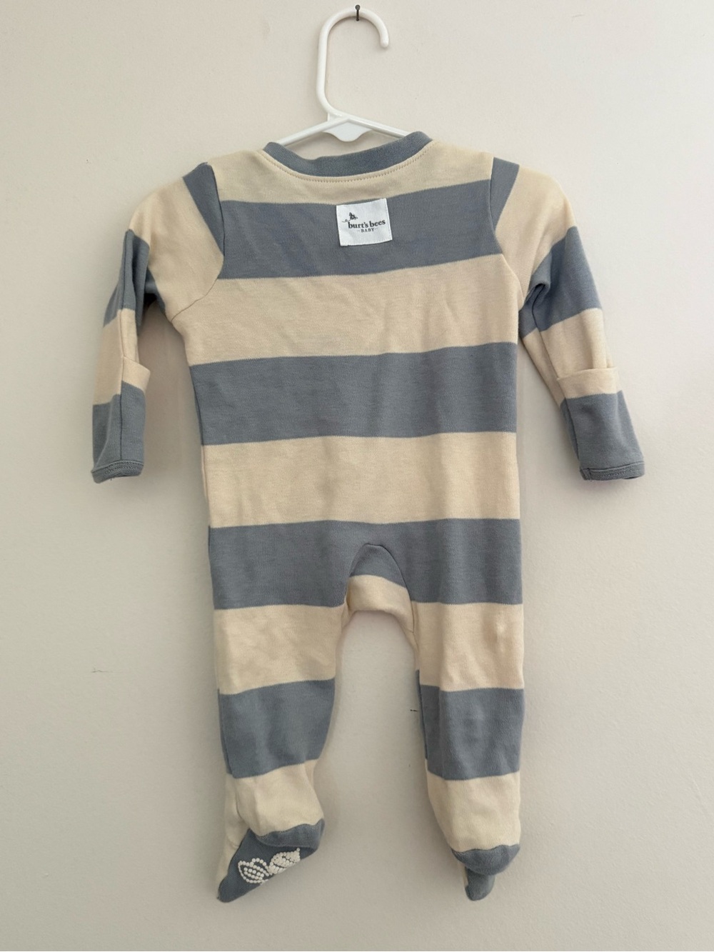 Burt’s Bees organic cotton sleepers - 2 Newborn (fits big like a 0-3)